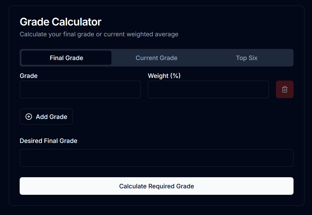 Grade Calculator